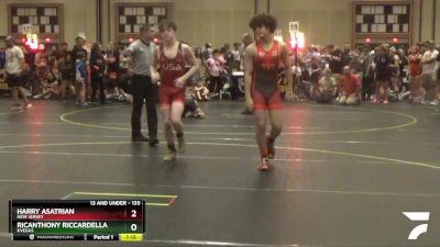 135 lbs Quarterfinal - RicAnthony Riccardella, Kvegas vs Harry Asatrian, New Jersey