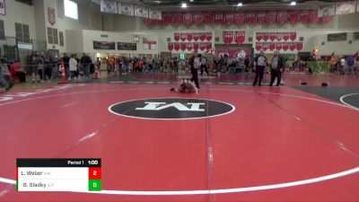 140 lbs Semifinal - Brett Sladky, St. Croix Falls vs Liam Weber, Immortal Athletics WC