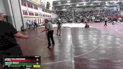 132 lbs Cons. Round 3 - James Yellowhorse, St. Johns vs Tristen Begay, Winslow