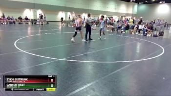 106 lbs Round 1 (6 Team) - Carter West, Iowa Black vs Zykhi Sistrunk, Storm Wrestling