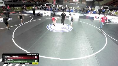 136 lbs Cons. Round 4 - Seregy Lyamin, Sacramento Wrestling Bears vs Elijah Ra, RBWC (Rancho Bernardo Wrestling Club)