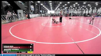 76 lbs Rd# 2 10:30am Friday - Brennen Veverka, PA Silver vs Hogan Rice, Minnesota Funky Singlets