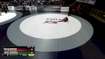 59 lbs Cons. Round 5 - Rylan Simpson, Tracy Wrestling Club vs Henry Sanchez, USA Gold Wrestling Club