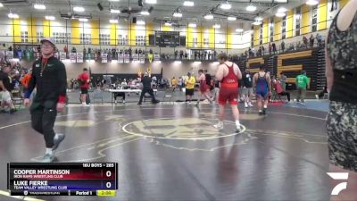 285 lbs Round 2 - Cooper Martinson, Iron Rams Wrestling Club vs Luke Fierke, Team Valley Wrestling Club