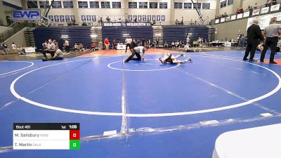 91 lbs Final - Maxwell Salisbury, Honey Badger Wrestling Club vs Tripp Martin, Oklahoma