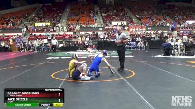 3-2-1A 120 Quarterfinal - Jace Grizzle, Lyons vs Bradley Doornbos, Council Grove