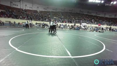 52 lbs Round Of 16 - Levi Jackson, Cushing Tigers vs Aiden Morrison, Spiro Bulldog Wrestling