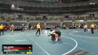 285 Championship Bracket Semifinal - Will Sather, Eden Prairie vs Navarro Schunke, Brandon Valley