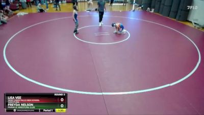 70 lbs Round 3 - Freyda Nelson, Pinnacle Wrestling Club vs Lisa Vee, Saint Croix Falls High School Wrestling