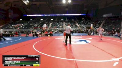 115 lbs Quarterfinal - AnnaBeth Bornhoft, Wind River vs Addison Bauer, Natrona County