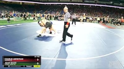 D1-190 lbs Quarterfinal - Adam Bazzi, Stoney Creek HS vs Charlie Armstead, Davison HS