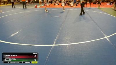 75 lbs Cons. Round 3 - Lukas Hogen, St. Clair vs Jett Foster, Pine Island