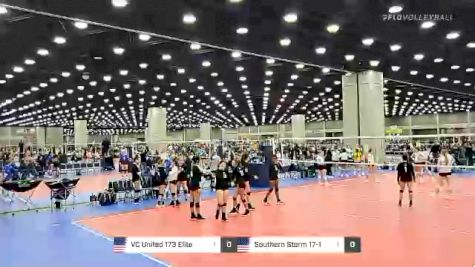 VC United 173 Elite vs Southern Storm 17-1 - 2022 JVA World Challenge presented by Nike - Expo Only