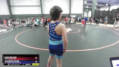 84 lbs Cons. Round 2 - Liam Nelson, Lebanon Mat Club vs Maverick Raab, All-Phase Wrestling Club