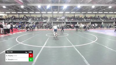 132 lbs Round Of 16 - Gavin Ripley, Oceanside vs Connor Swaim, North Kingstown