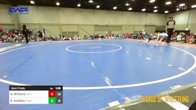 65 lbs Semifinal - Alaina Williams, Funky Singlets Girls vs Alsea Goldsby, POWA