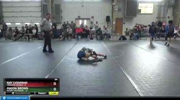 64 lbs Round 7 (8 Team) - Mason Brown, NCWAY Crusaders vs Ray Catapano, Vougars Honors