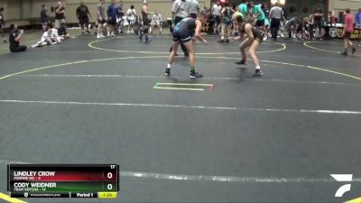 91 lbs Round 1 (6 Team) - Lindley Crow, Foxfire WC vs Cody Weidner, Team Gotcha