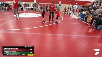 43-45 B Round 5 - Canaan Jackson, Eaton WC vs Kacey Cosson, Platte Valley Jr. Wrestling