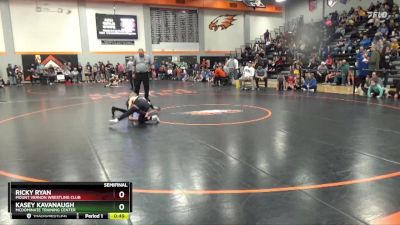 90 lbs Semifinal - Kasey Kavanaugh, McDominate Training Center vs Ricky Ryan, Mount Vernon Wrestling Club