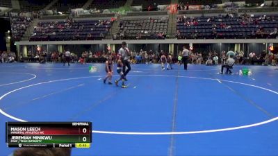 60 lbs Semifinal - Jeremiah Minikwu, CIWC / Team Intensity vs Mason Leech, Immortal Athletics WC