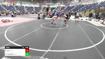 120 lbs Round Of 16 - Kaden Orr, Natrona County HS vs Kona Fandrich, Darkhorse WC