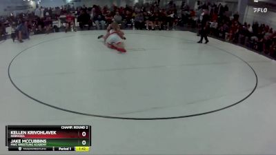 109 lbs Champ. Round 2 - Jake McCubbins, MWC Wrestling Academy vs Kellen Krivohlavek, Nebraska