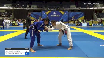 THAMARA FERREIRA SILVA vs RAQUEL DAYNE CANUTO 2021 World Jiu-Jitsu IBJJF Championship