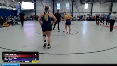 143 lbs Quarterfinal - Rylee Rodish, Buena Vista vs Anna Strand, Wisconsin Stevens Point