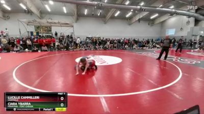 110 lbs Champ. Round 2 - Ciara Ybarra, Fountain - Fort Carson vs Lucille Cammilleri, Chatfield