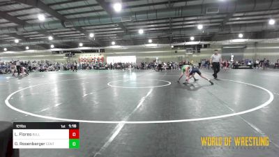 101 lbs Round Of 16 - Luis Flores, BullTrained vs Dallas Rosenbarger, Contender Wrestling Academy