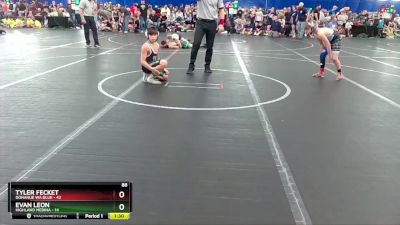 88 lbs Finals (2 Team) - Evan Leon, Highland Medina vs Tyler Fecket, Donahue WA Blue