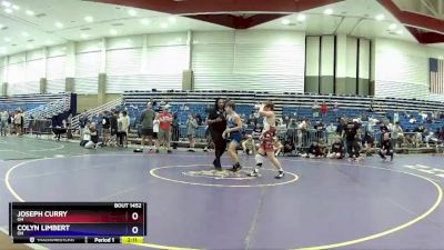 120 lbs Quarterfinal - Joseph Curry, OH vs Colyn Limbert, OH