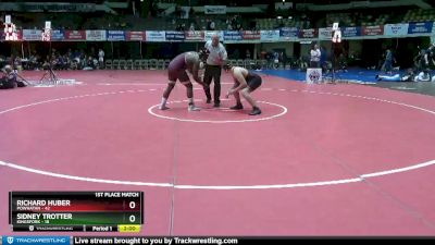 215 lbs Finals (8 Team) - Sidney Trotter, Kingsfork vs Richard Huber, Powhatan