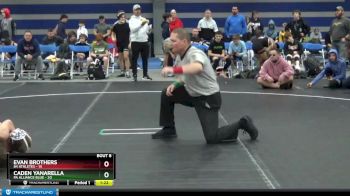 115 lbs Round 2 (8 Team) - Caden Yanarella, PA Alliance Blue vs Evan Brothers, 84 Athletes