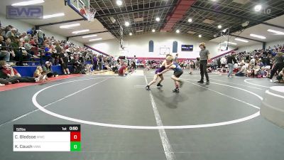 52 lbs Quarterfinal - Cutter Bledsoe, Woodland Wrestling Club vs Klasen Couch, Vian Wrestling Club