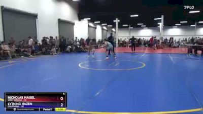 102 lbs Round 3 (8 Team) - Nicholas Maisel, West Virginia vs Lytning Hazen, California