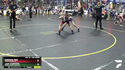 75 lbs Cons. Round 3 - Liam Chapates, Eaton Rapids Youth WC vs Dawson Pike, Cedar Springs WC