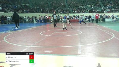 100 lbs Consi Of 32 #2 - John Mcnutt, Duncan Demons vs Austin Thomas, Norman North