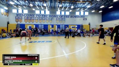 113 lbs Quarterfinal - Matteo Gonzalez, Golden Bears vs Timmy Boda, Sunshine RTC