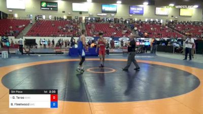 57 kg 5th Place - David Terao, DCAC vs Brent Fleetwood, Bison Wrestling Club