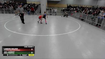 56 lbs Cons. Round 5 - Landon Walker, Glasgow Wrestling Academy vs Keo Andrist, ReZults Wrestling