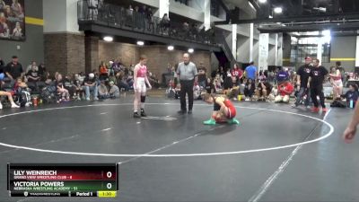 135 lbs Round 2 (4 Team) - Victoria Powers, Nebraska Wrestling Academy vs Lily Weinreich, Grand View Wrestling Club