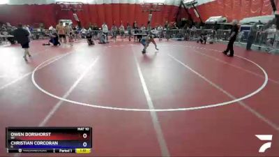 87 lbs Cons. Round 3 - Owen Dorshorst, WI vs Christian Corcoran, IL