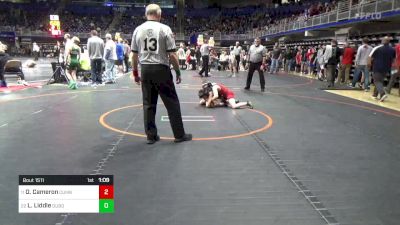 85 lbs Round Of 32 - Owen Cameron, Cumberland Valley vs Landon Liddle, Dubois