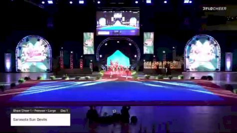 Sarasota Sun Devils [2020 Show Cheer 1 - Peewee - Large Day 1] 2020 Pop Warner National Cheer & Dance Championship