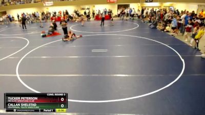 82 lbs Cons. Round 3 - Callan Shelstad, Centennial Youth Wrestling vs Tucker Peterson, MN Elite Wrestling Club