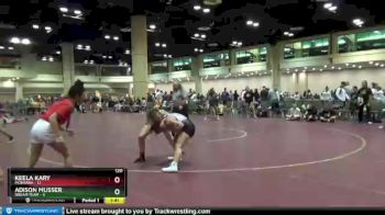 120 lbs Round 6 (10 Team) - Adison Musser, DREAM TEAM vs Keela Kary, Montana