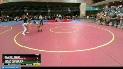 84-86 lbs Round 5 - Jonathan Gildone, Buckaroo Wrestling Club vs Draysen Benge, Spanish Springs Wrestling Club