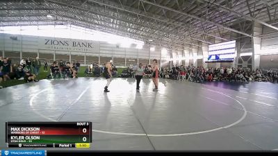 187 lbs Round 2 (4 Team) - Kyler Olson, Utah Gold vs Max Dickson, Warriors Of Christ